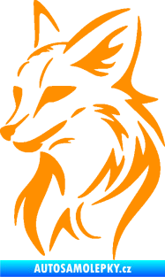 Samolepka Liška 004 levá oranžová