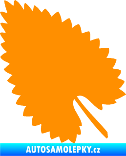 Samolepka List 001 levá oranžová