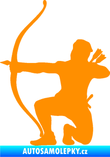 Samolepka Lukostřelba 002 levá oranžová