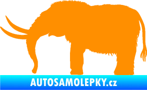 Samolepka Mamut 001 levá oranžová