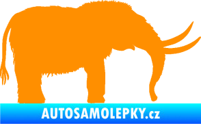 Samolepka Mamut 001 pravá oranžová