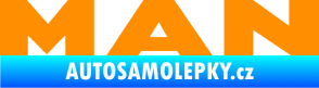 Samolepka MAN nápis oranžová