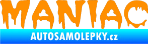Samolepka Maniac 001 oranžová