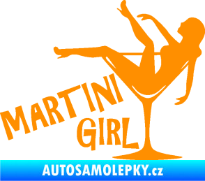 Samolepka Martini girl oranžová