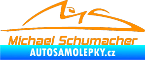 Samolepka Michael Schumacher 002 oranžová