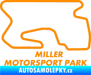 Samolepka Okruh Miller Motorsport Park outer oranžová