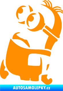 Samolepka Mimoň 001 levá oranžová