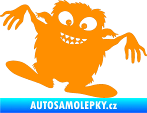 Samolepka Monstrum 001 pravá oranžová