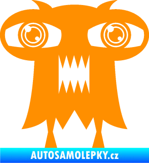 Samolepka Monstrum 003 pravá oranžová