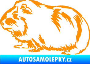 Samolepka Morče 002 levá oranžová