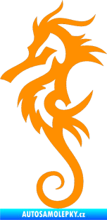 Samolepka Mořský koník 001 levá oranžová