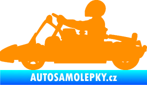 Samolepka Motokára 001 levá oranžová