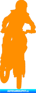 Samolepka Motorka 022 pravá motokros oranžová