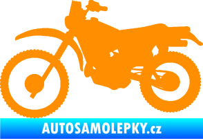 Samolepka Motorka 046 levá oranžová