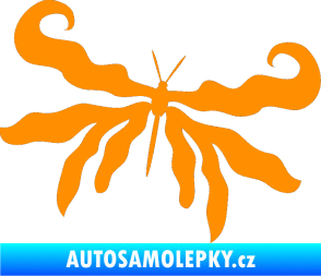 Samolepka Motýl 004 pravá oranžová
