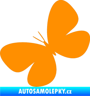 Samolepka Motýl 005 levá oranžová
