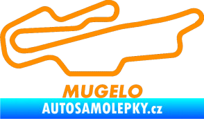 Samolepka Okruh Mugelo oranžová