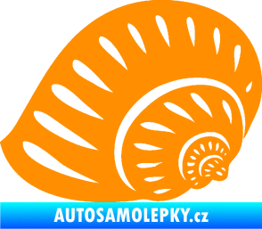 Samolepka Mušle 004 levá ulita oranžová