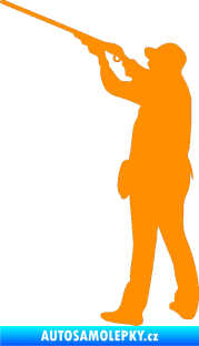 Samolepka Myslivec 001 levá oranžová
