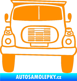 Samolepka Nákladní auto karikatura oranžová