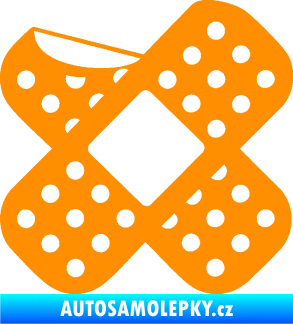 Samolepka Náplast 005 levá oranžová