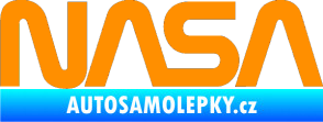Samolepka NASA nápis oranžová