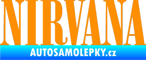 Samolepka Nirvana 001 oranžová