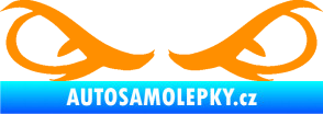 Samolepka Oči 001 oranžová