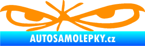 Samolepka Oči 002 levá oranžová