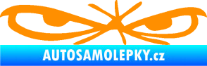 Samolepka Oči 002 pravá oranžová