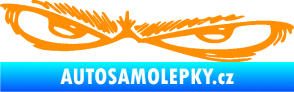 Samolepka Oči 005 levá oranžová