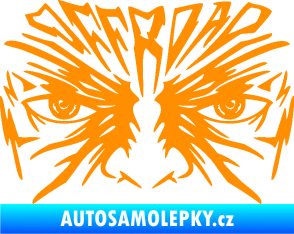 Samolepka Off Road 004 s obličejem oranžová