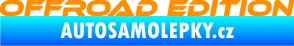 Samolepka Offroad edition 001 nápis oranžová