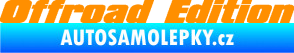 Samolepka Offroad edition 002 nápis oranžová