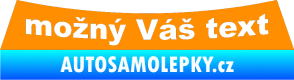 Samolepka Opel Astra G - zadní oranžová