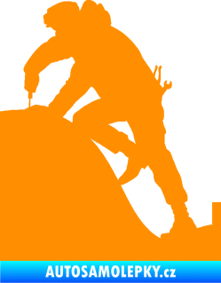Samolepka Opravář 001 levá řemeslné práce oranžová