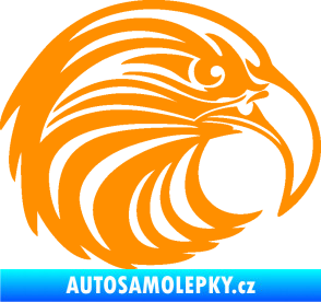 Samolepka Orel 012 pravá hlava oranžová