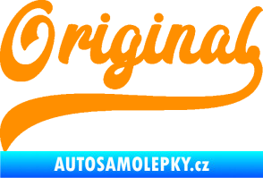 Samolepka Original nápis oranžová