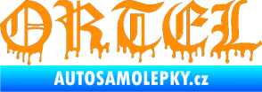 Samolepka Ortel oranžová