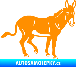 Samolepka Osel 003 pravá oranžová