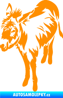Samolepka Osel 005 levá oranžová