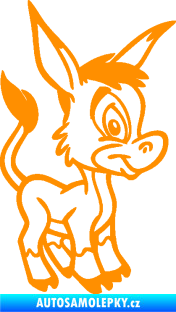 Samolepka Osel 006 pravá oranžová