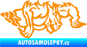 Samolepka Ostnatej pravá oranžová