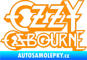 Samolepka Ozzy Osbourne 001 oranžová