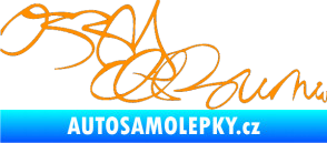 Samolepka Ozzy Osbourne 004 oranžová