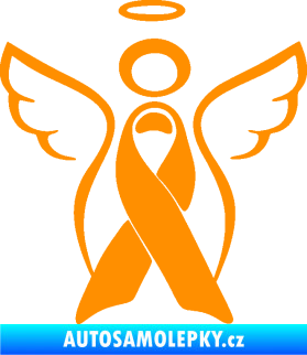 Samolepka Památeční andělíček memory oranžová