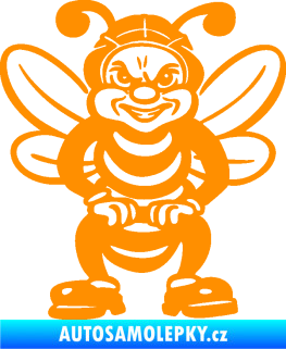 Samolepka Pan čmelák 001 pravá oranžová