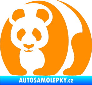 Samolepka Panda 001 levá oranžová
