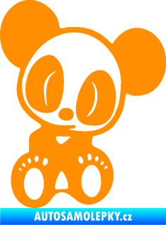 Samolepka Panda JDM pravá oranžová