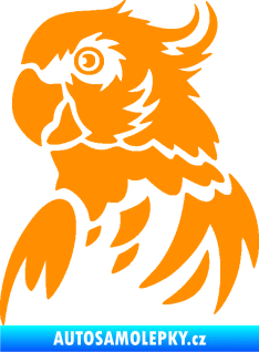 Samolepka Papoušek 011 levá oranžová